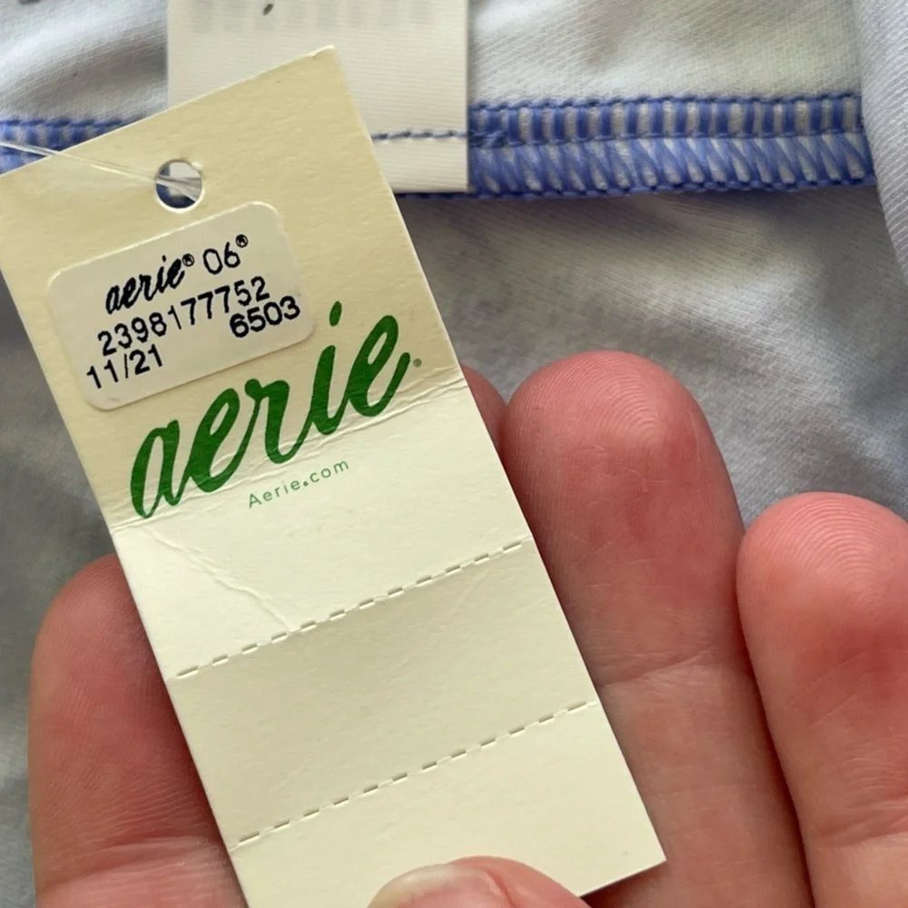 Aerie nwt no show cotton cheeky Baja blue underwear panties